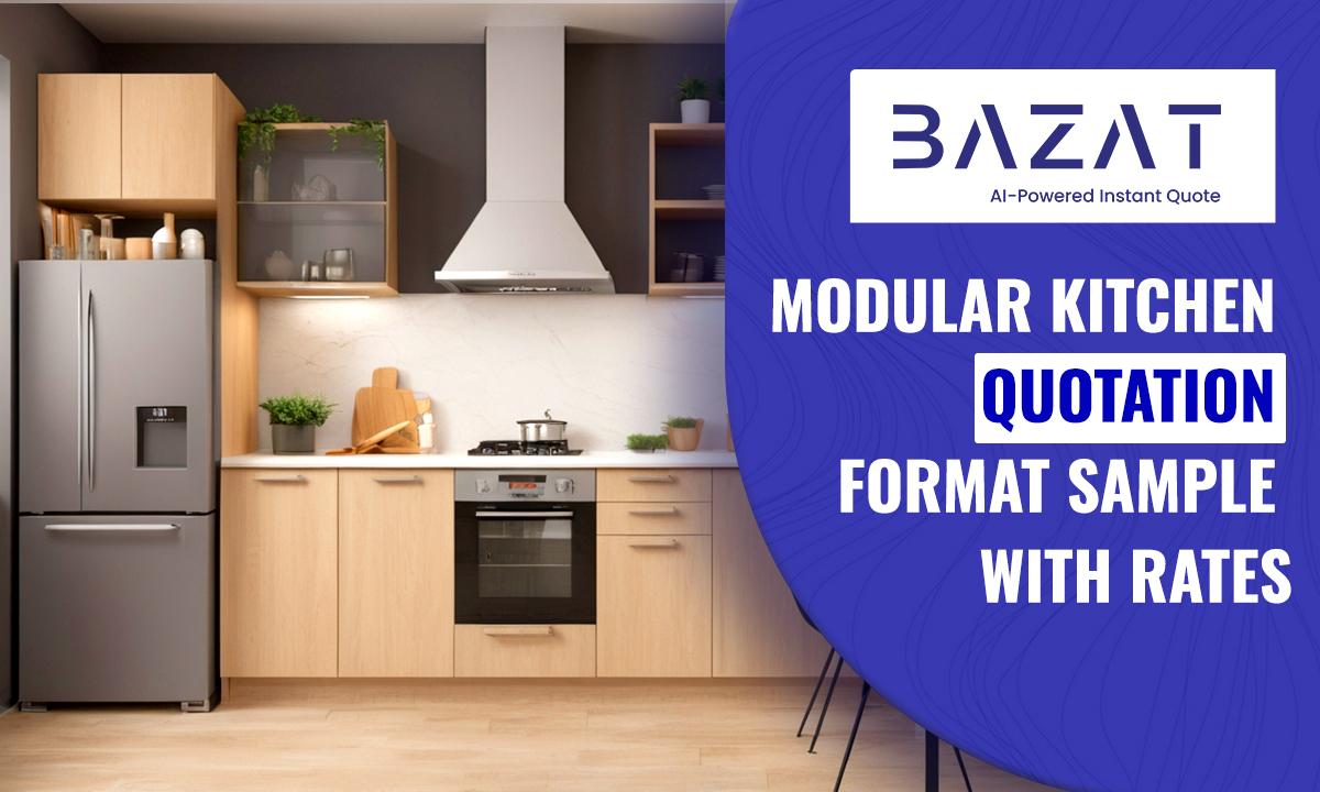 Modular Kitchen Quotation Format - Sample With Rates